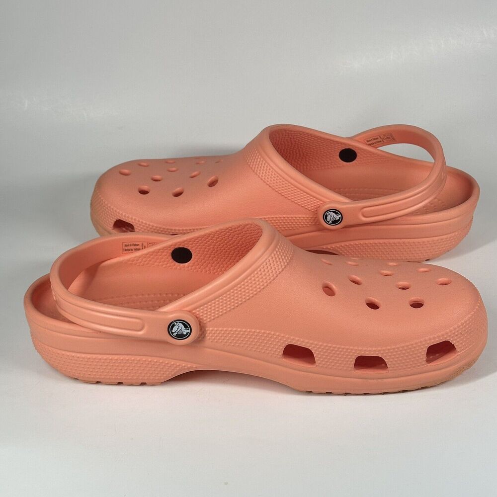 Crocs Mens Size 13 Papaya Classic Clog Mule Authentic Shoe Style 10001 - Picture 7 of 15